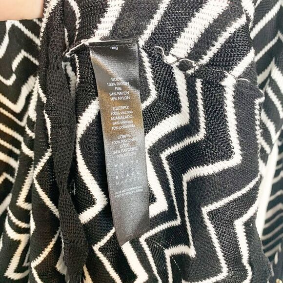 White House Black Market Bell Split Sleeve Chevron Stitch Tunic Sweater Size S - Picture 7 of 12